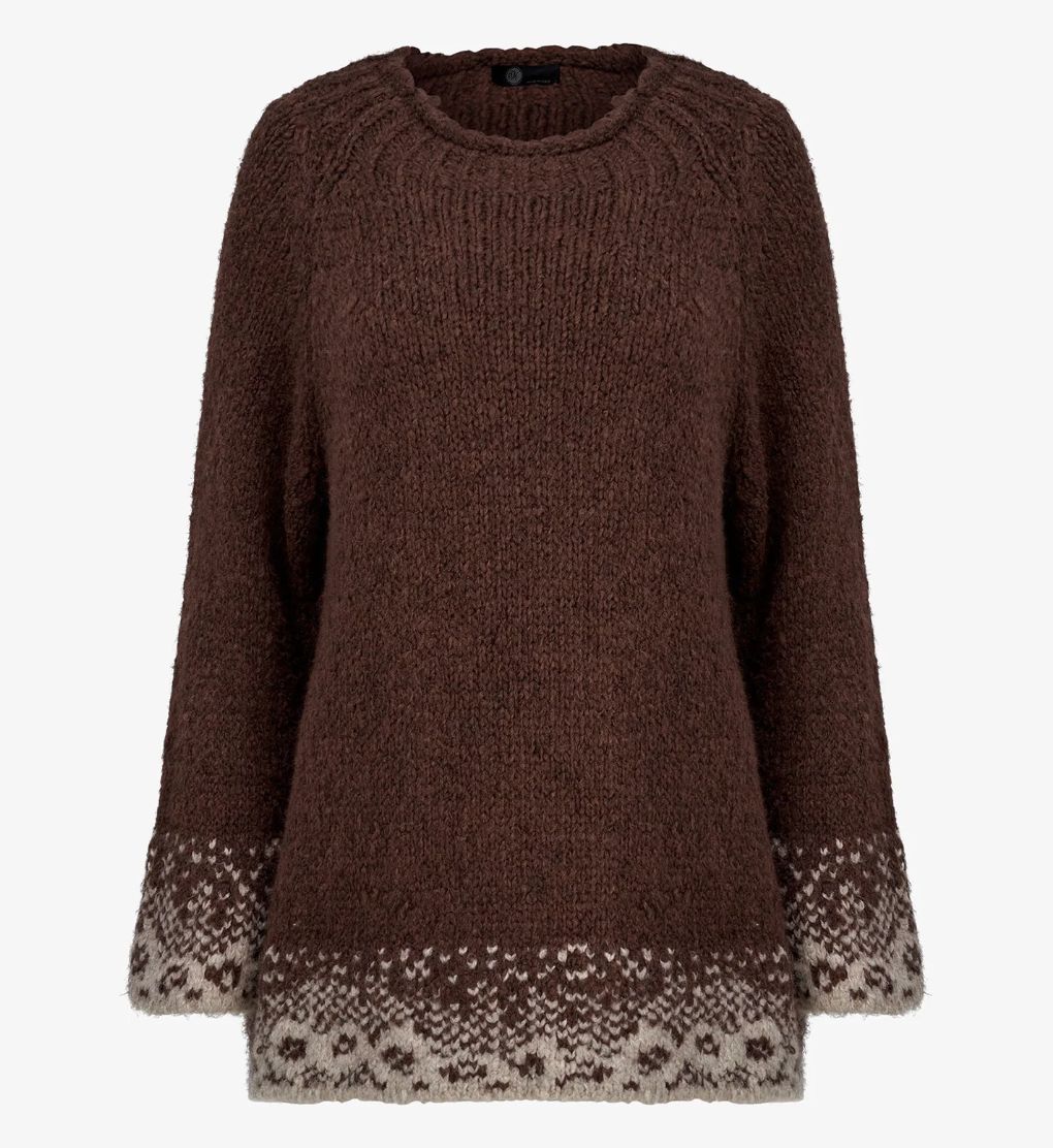 🇨🇦 Pattern Hem Pullover Sweater