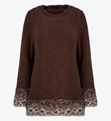 🇨🇦 Pattern Hem Pullover Sweater