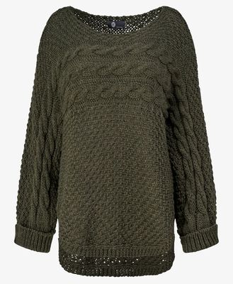 🇨🇦 Cable Knit Hi-Lo Hem Sweater