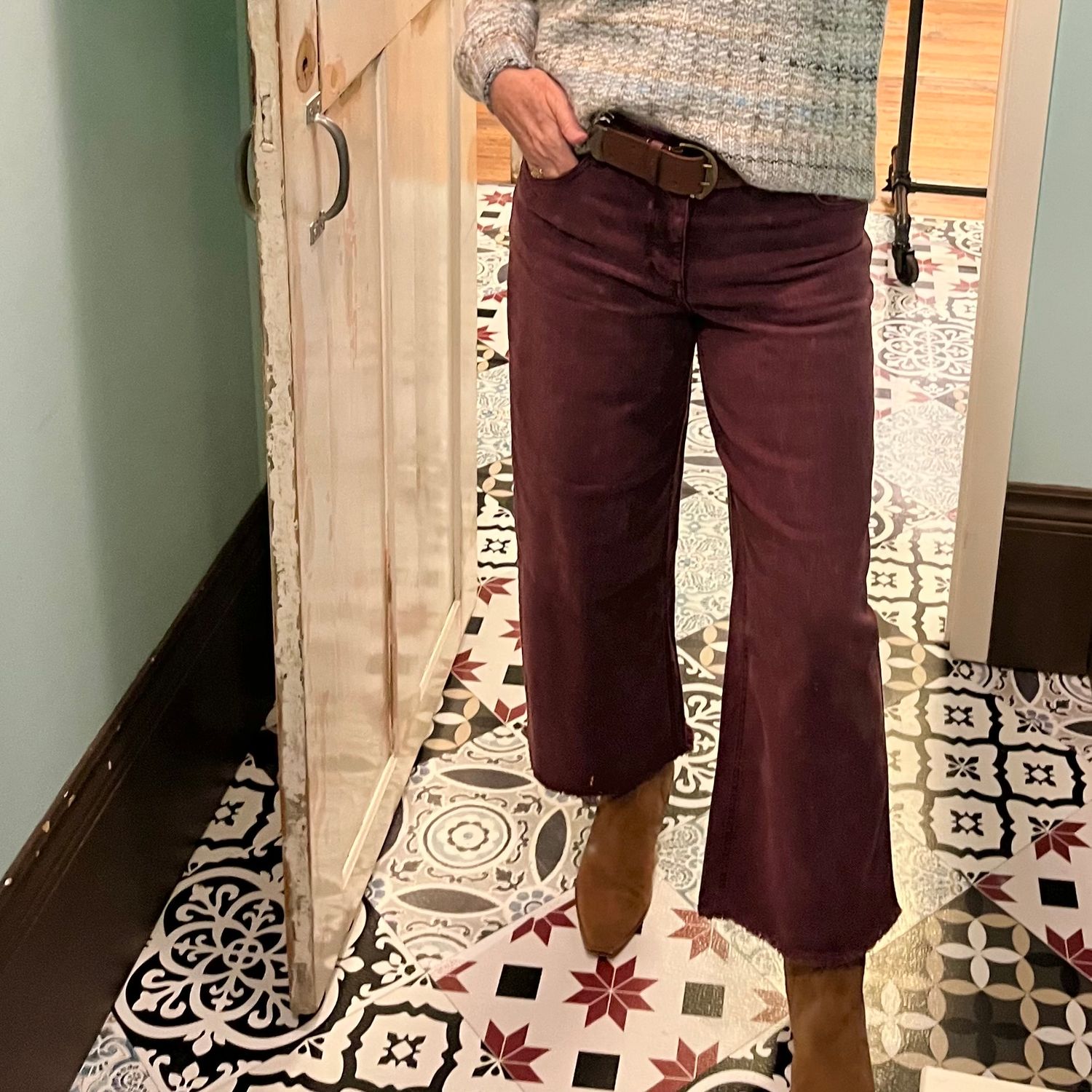 Skyrise Wide Leg Boyfriend Jean