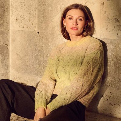 Morgan Diamond Knit Sweater