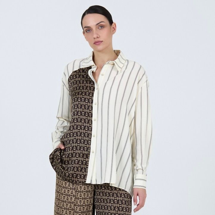 Stripped Handkerchief Shirt