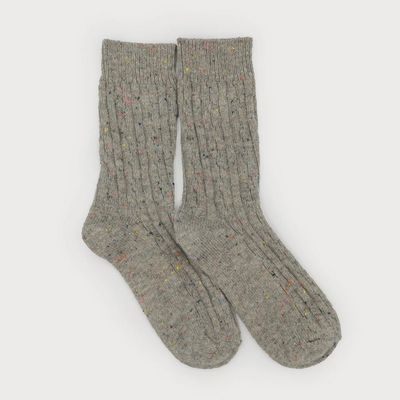 🇨🇦 Cable Knit Confetti Socks ( 3 colours)