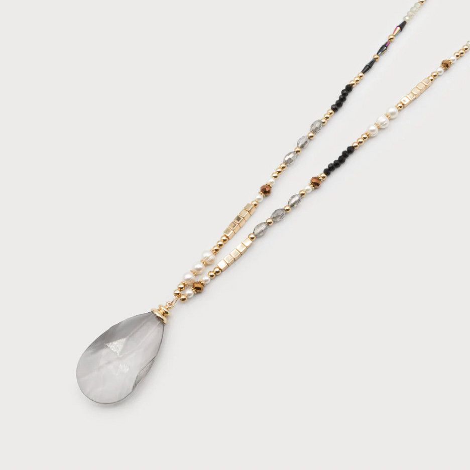 🇨🇦 Glass Drop Gold Necklace