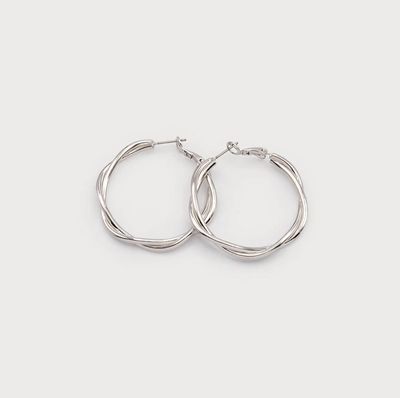 🇨🇦 Interwined Hoops, Silver