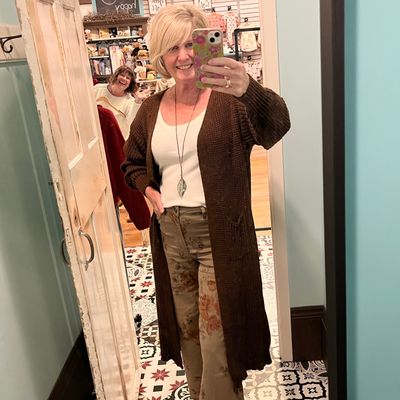 🇨🇦 Cable Knit Back Long Cardi - SALE - 🇨🇦 Cable Knit Back Long Cardi - SALE -