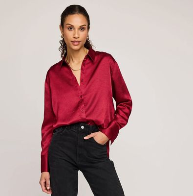Simone Satin Blouse