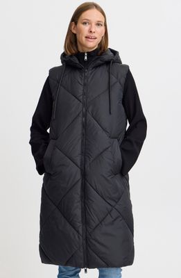 Bomina Long Diamond Puffer Vest