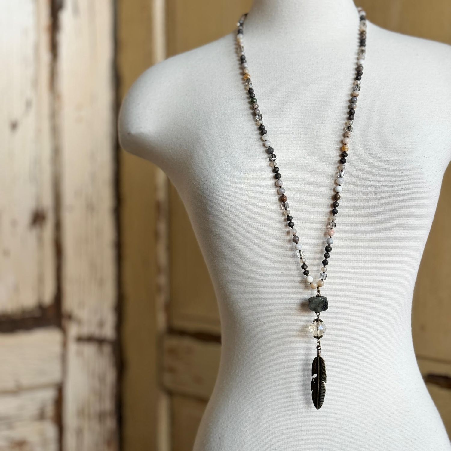 Feather Pendant Necklace