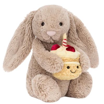 Bashful Beige Bunny 'Birthday'