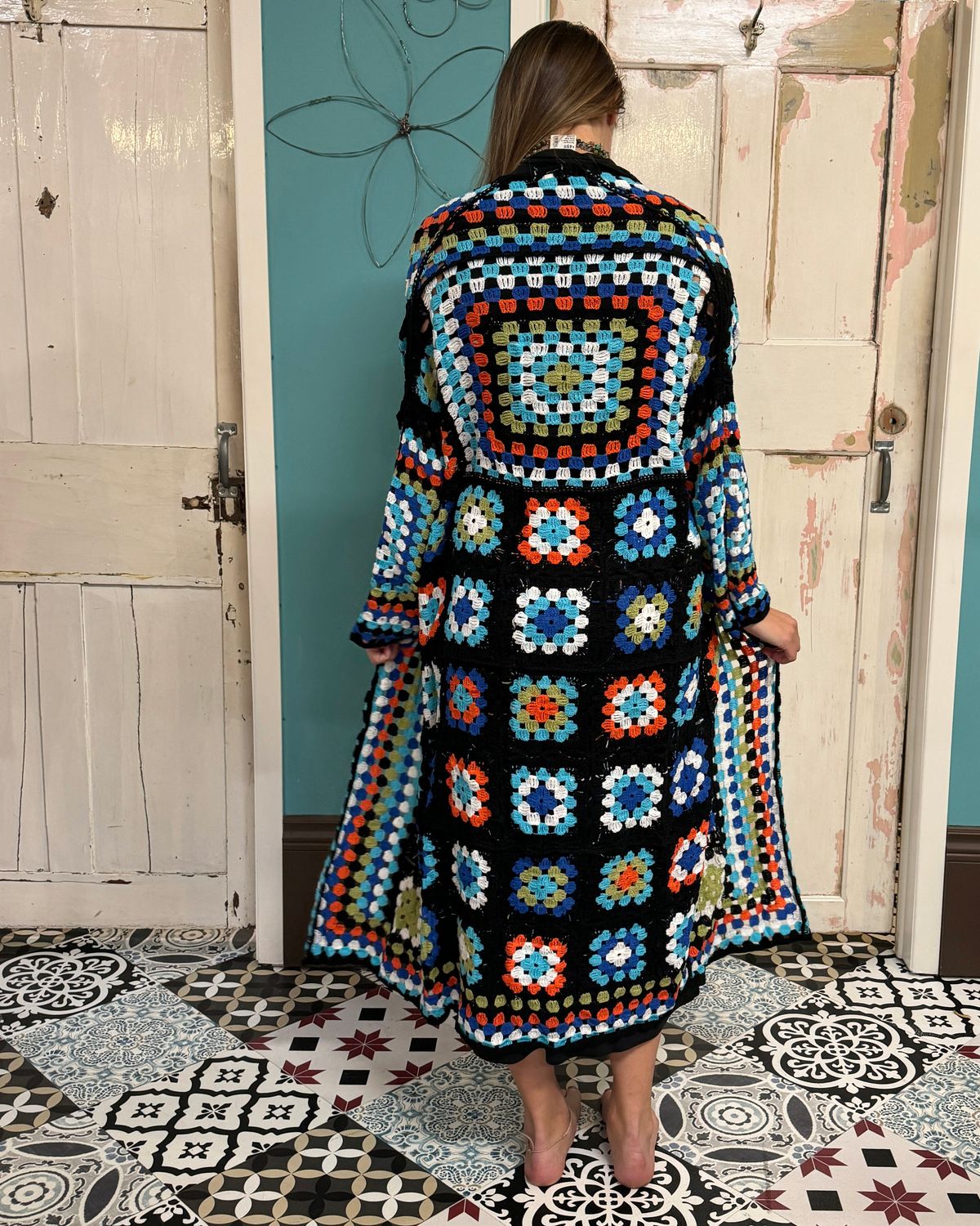 Granny Knit Long Cardigan