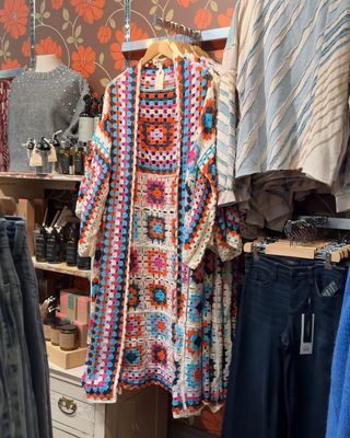 Granny Knit Long Cardigan