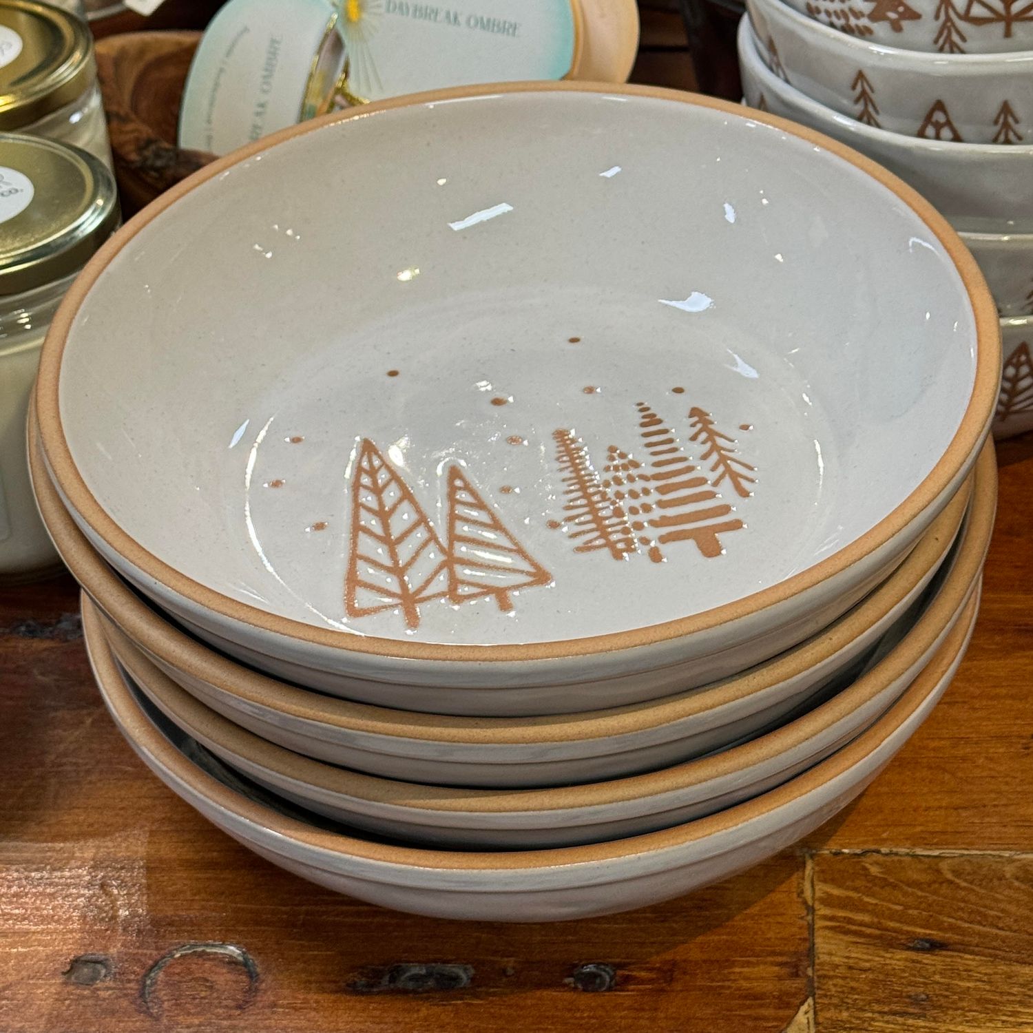 Plate Bowl Fir Forest