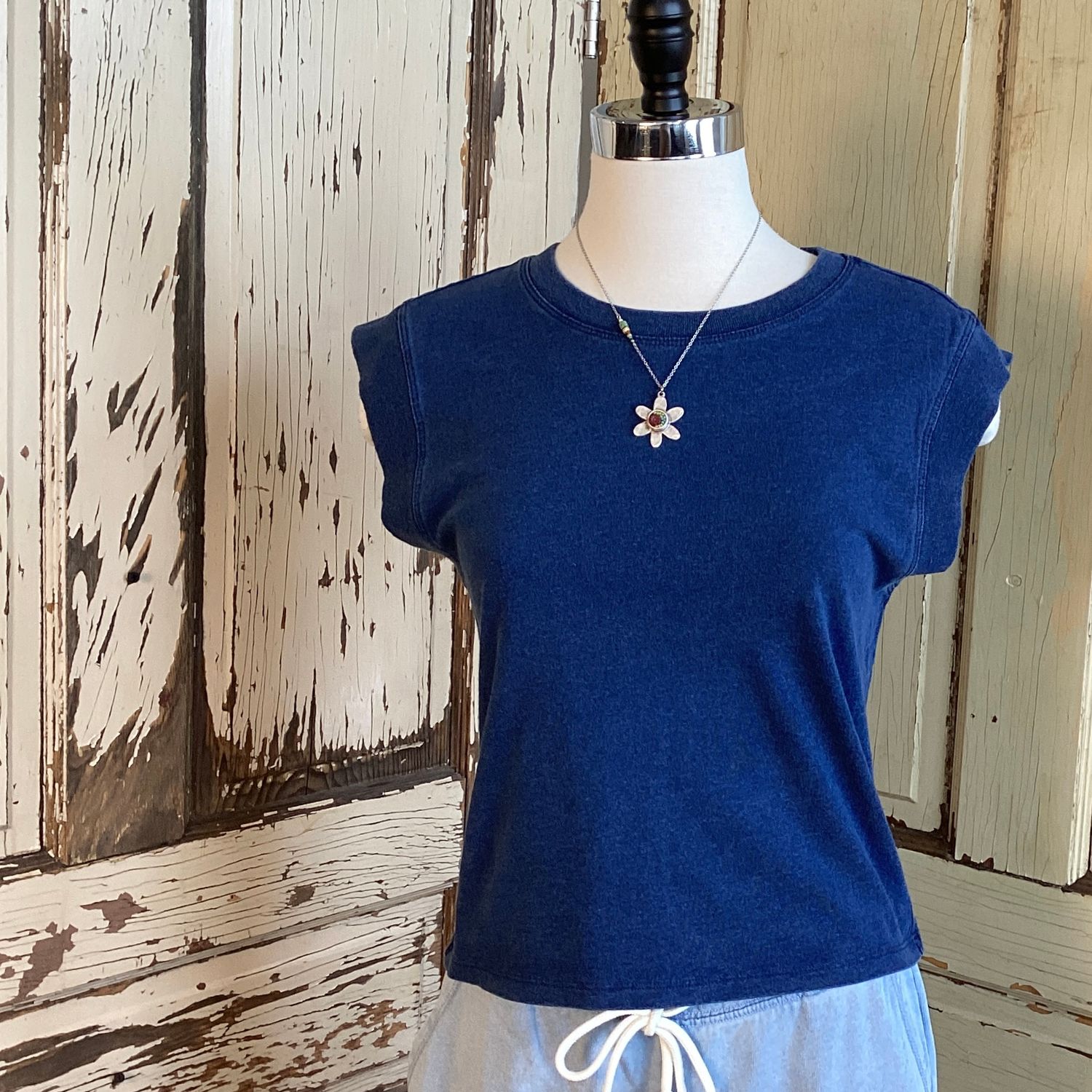 Camino Jersey Denim Top