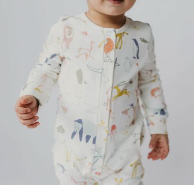 Placket Romper, Into The Wild