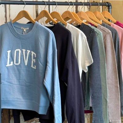 Cuddly Sweatshirts + Comfies