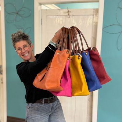 Vegan 'Brights' 3 in 1 Tote Bags (6 colours)