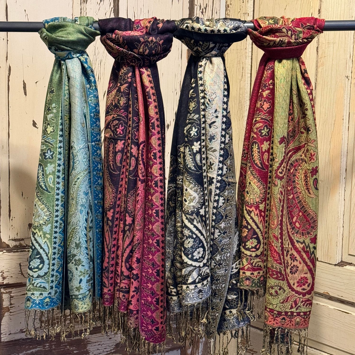Pashmina Paisley Metallic (6 colours) - SALE -