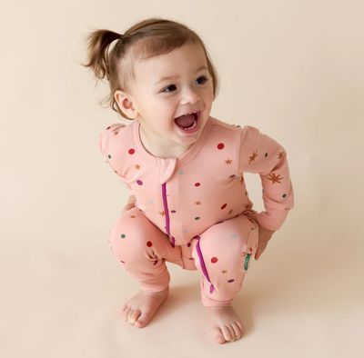 🇨🇦 Organic 2-Way Zip Sleeper, Confetti