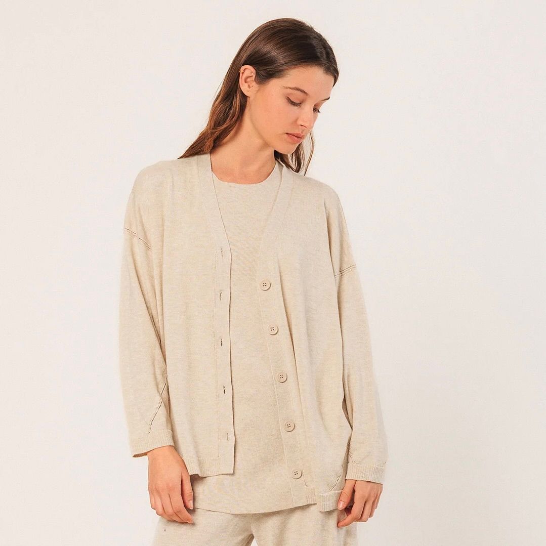 Knit Detailed Stitch Cardigan - SALE -