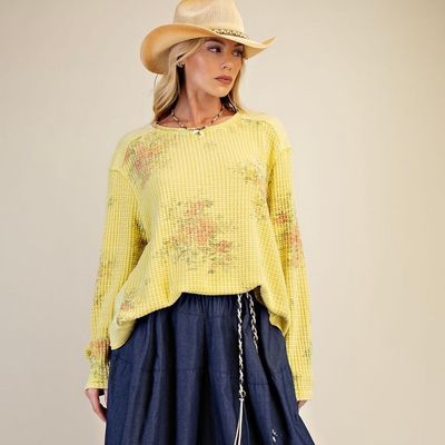 Floral Printed Thermal Top