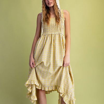 Seersucker Plaid Dress