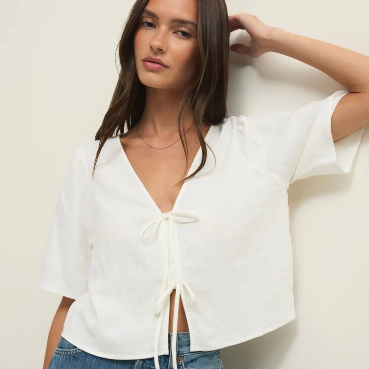 La Belle Linen Top