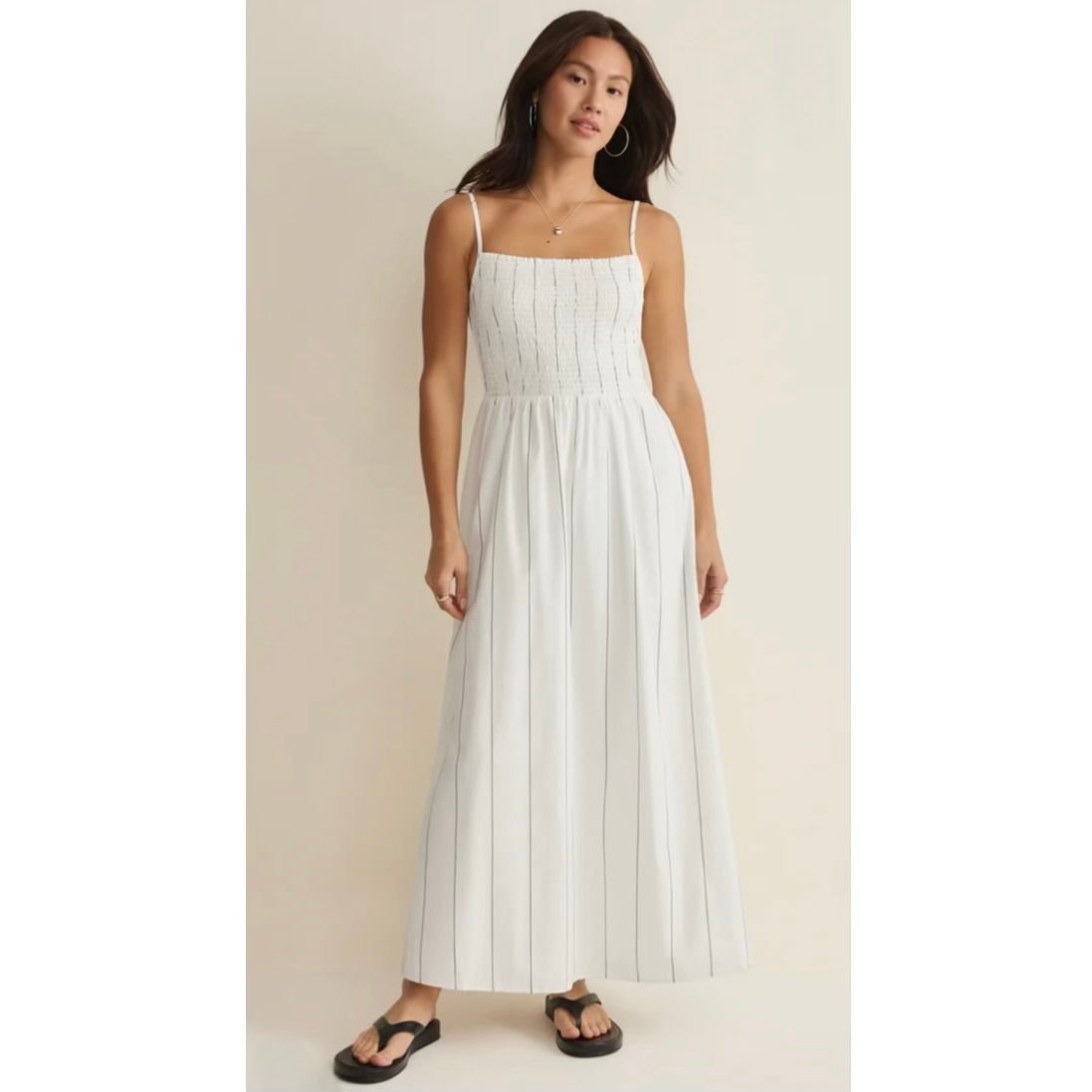 Bayside Stripe Midi Dress