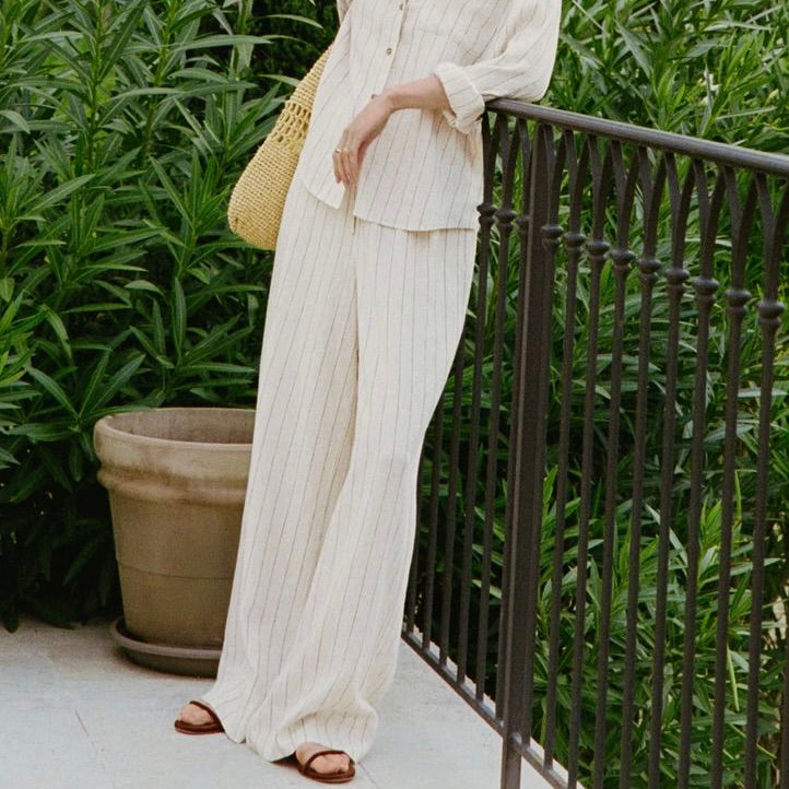 Henri Striped Wide Leg Pant