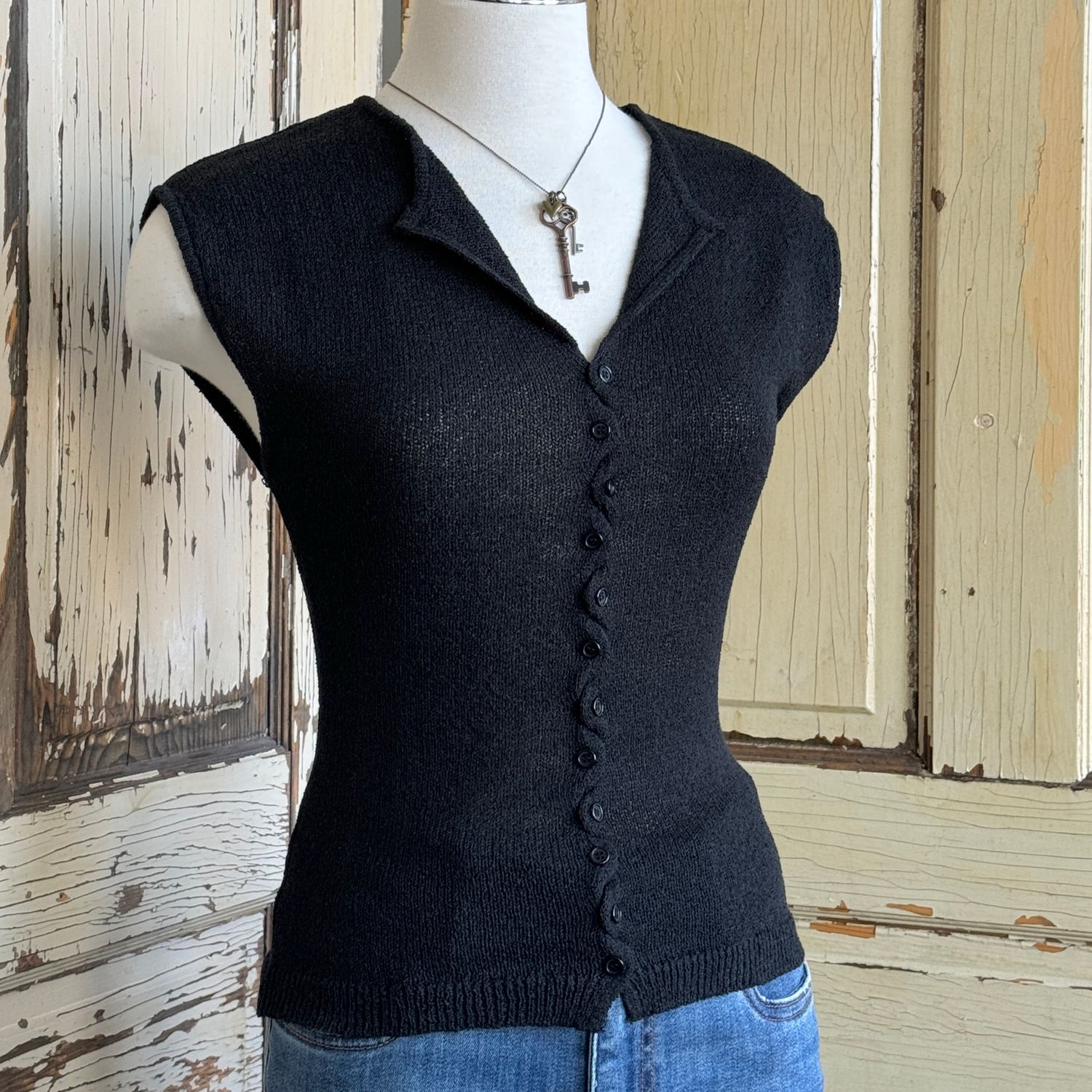 Blonds Back Forth Button Top