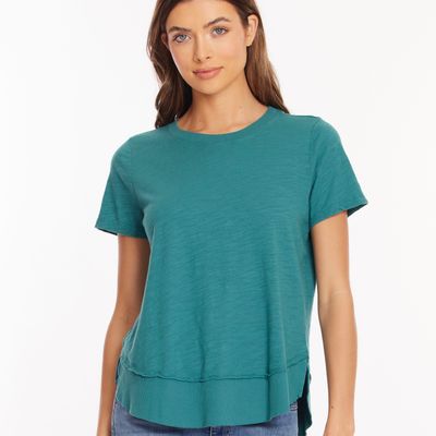 Crew Swing Tee w/Rib Detail (2 colours)