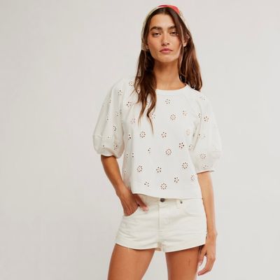 Jessie Eyelet Tee