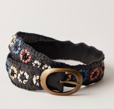 Indigo Dreaming Raffia Belt