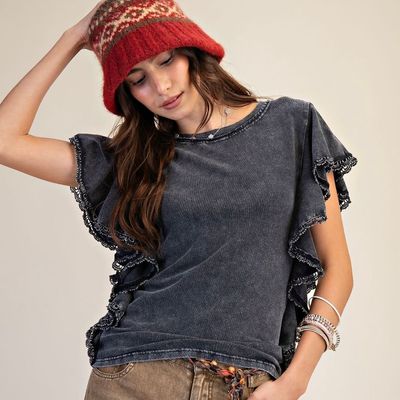 Mineral Washed Jersey Top