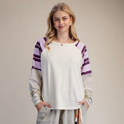 Mixed Stripe Top