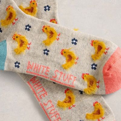 Fluffy Chicken Ankle Socks