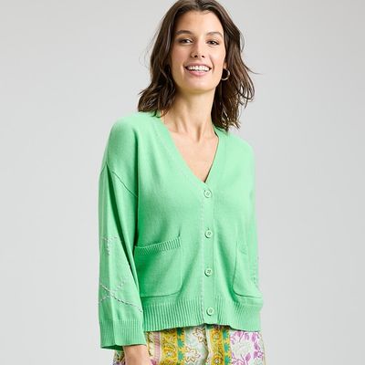 Heart Wide Sleeve Cardi