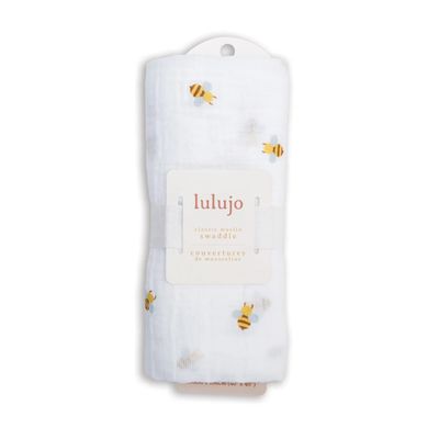🇨🇦 Bees Cotton Muslin Swaddle Blanket
