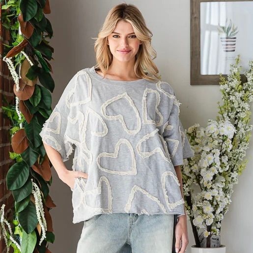 All Over Heart Top