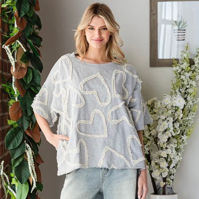 All Over Heart Top