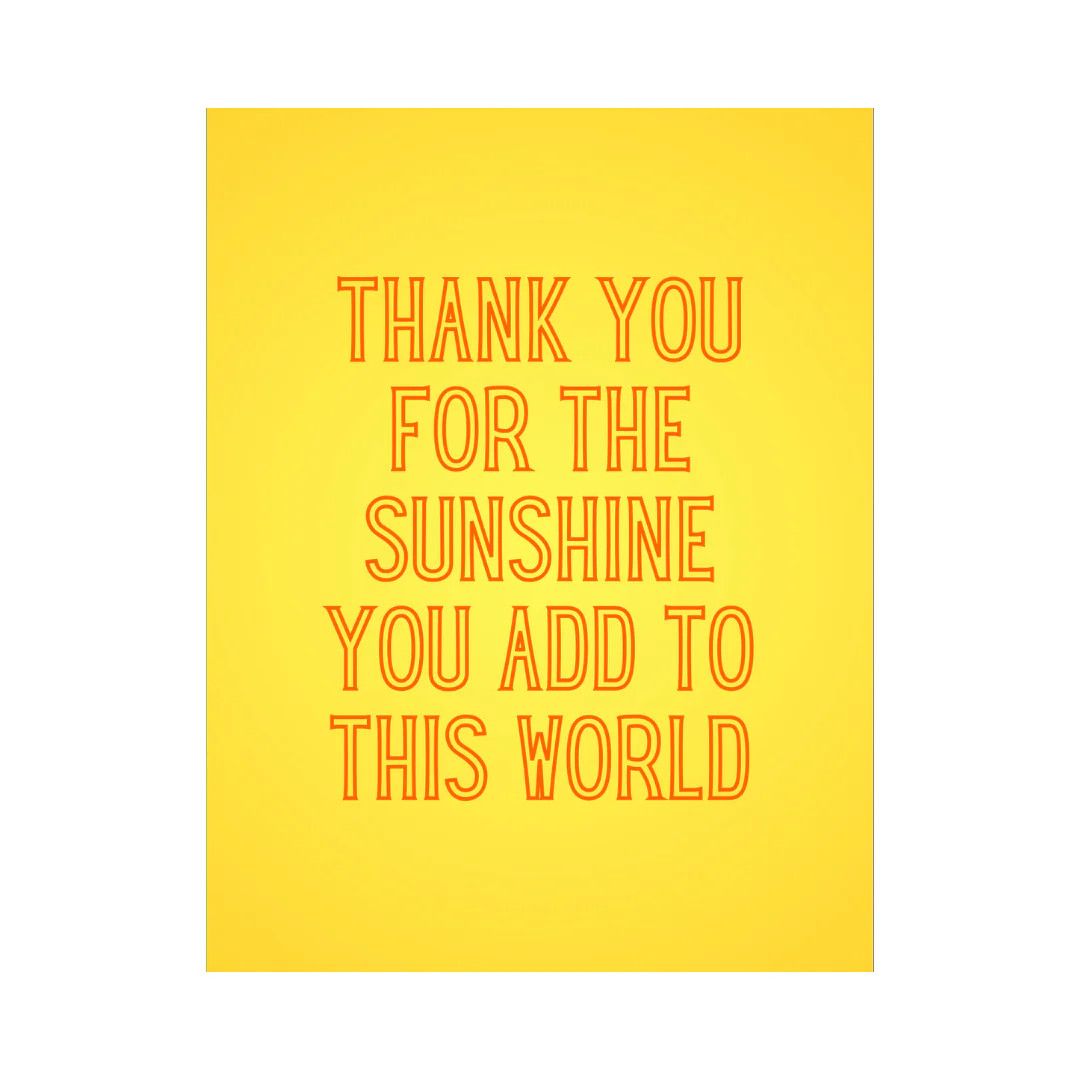 🇨🇦 Thank You For the Sunshine Card