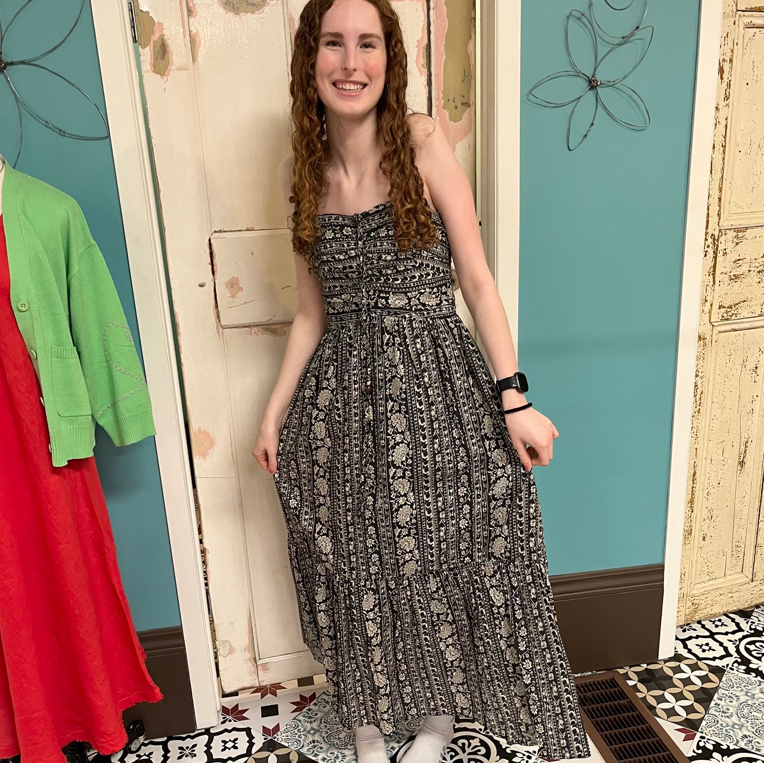 Floral Spaghetti Strap Dress