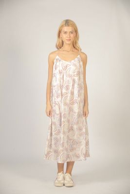 Spaghetti Strap Paisley Dress