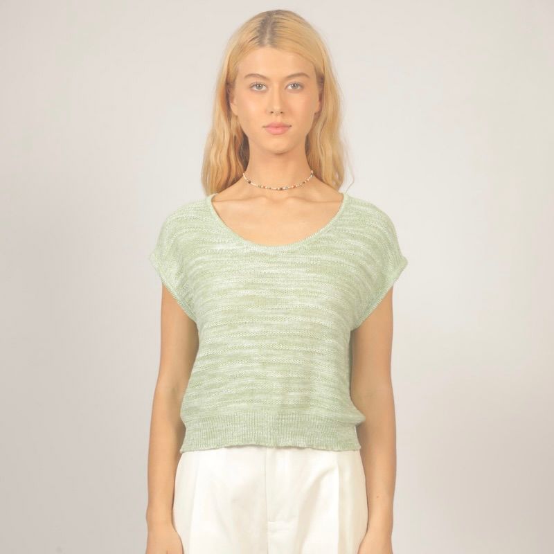 Knit Scoop Neck Top