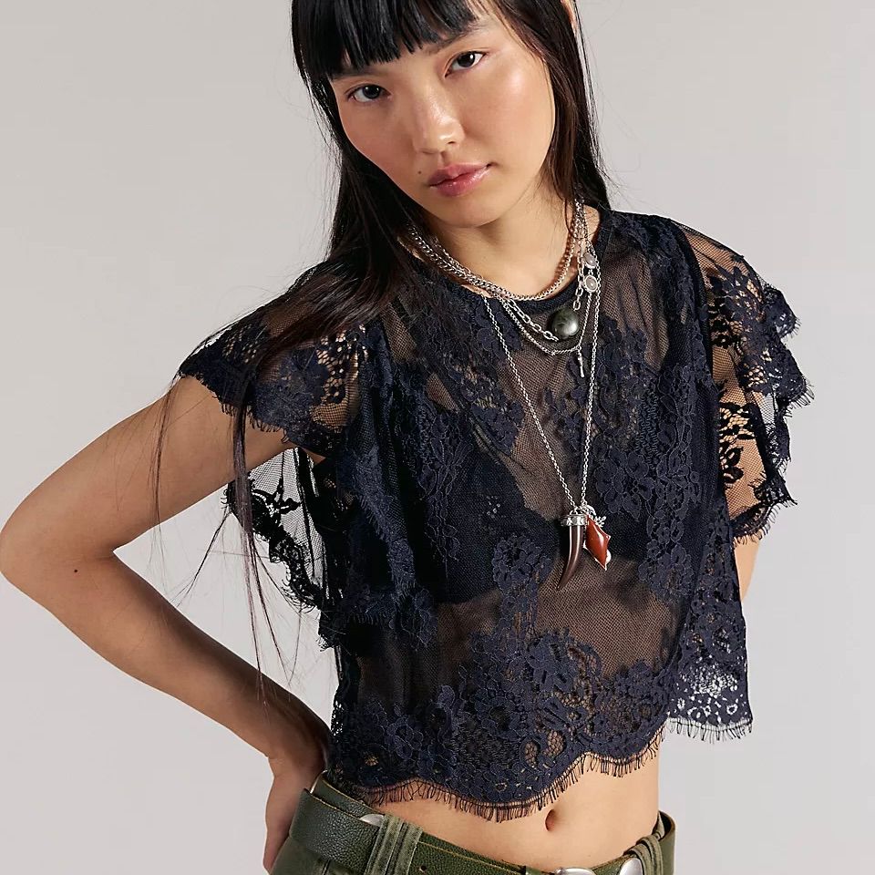 Lunar Ash Lace Top