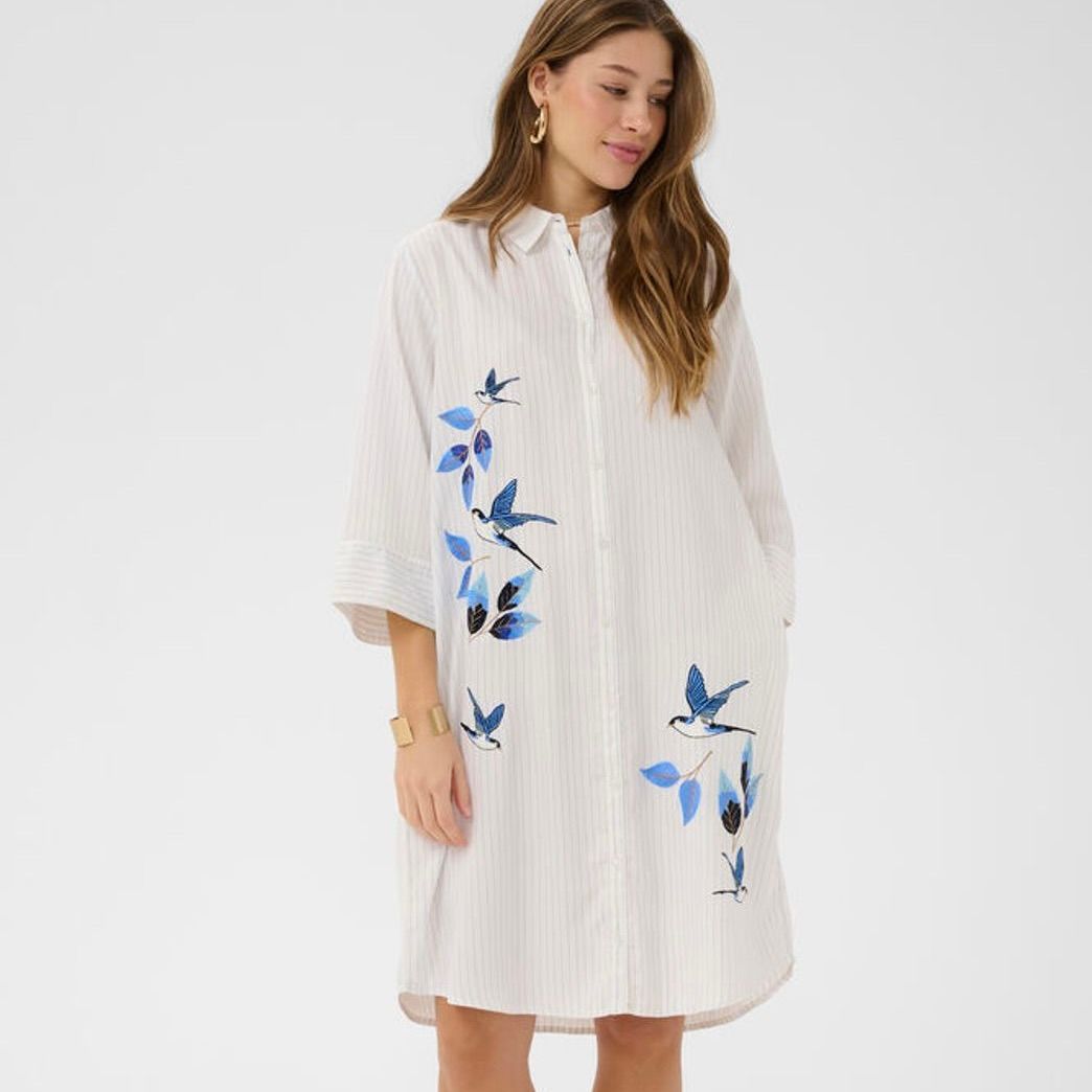 Silje Striped Shirt Dress