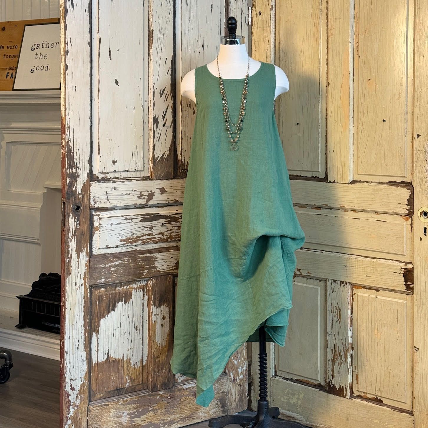 🇨🇦 Linen Dress with drawstrings