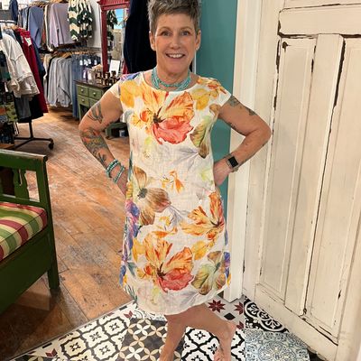 🇨🇦 Linen Cap Sleeve Dress (2 Colours)