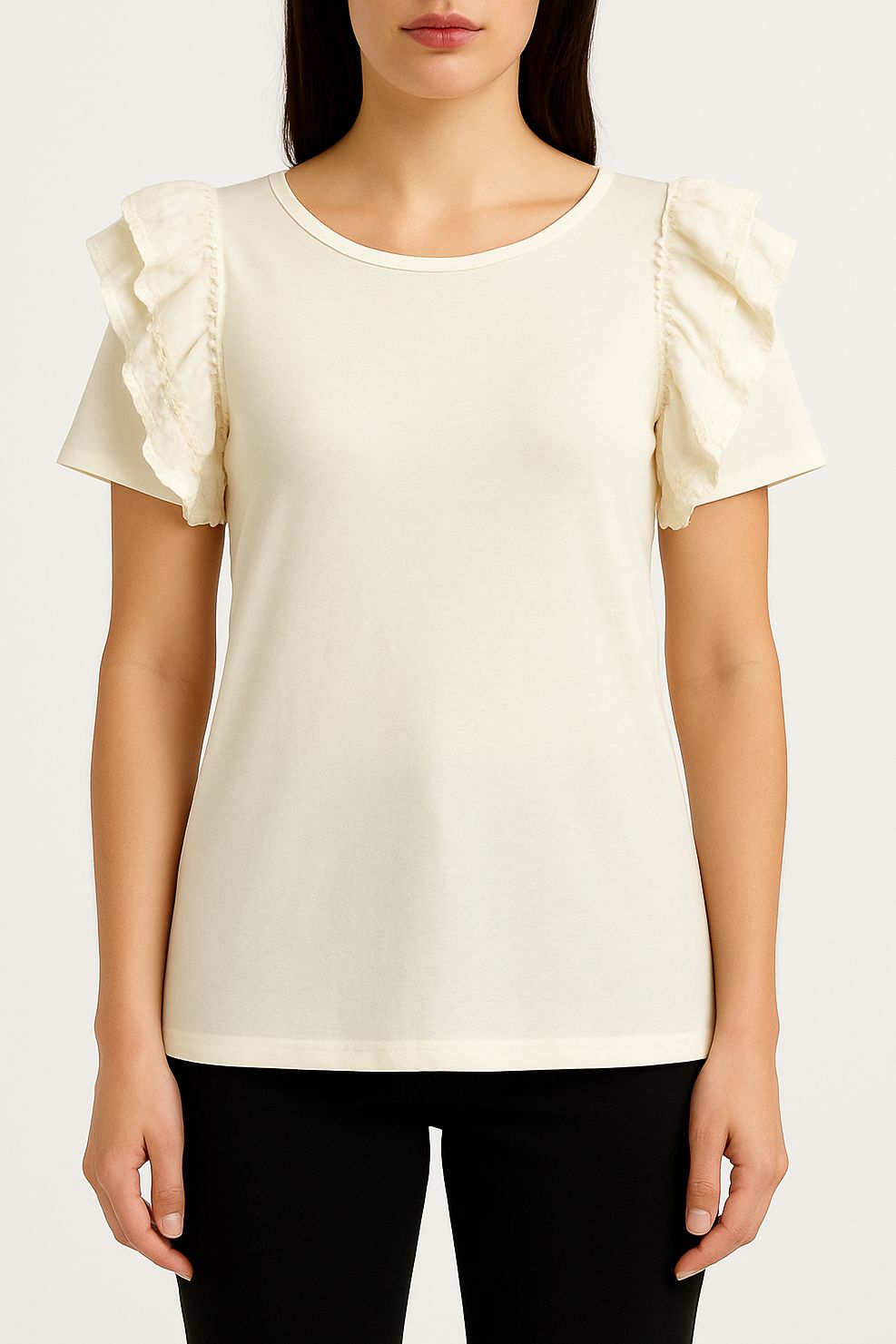 Ruffle Sleeve Tee