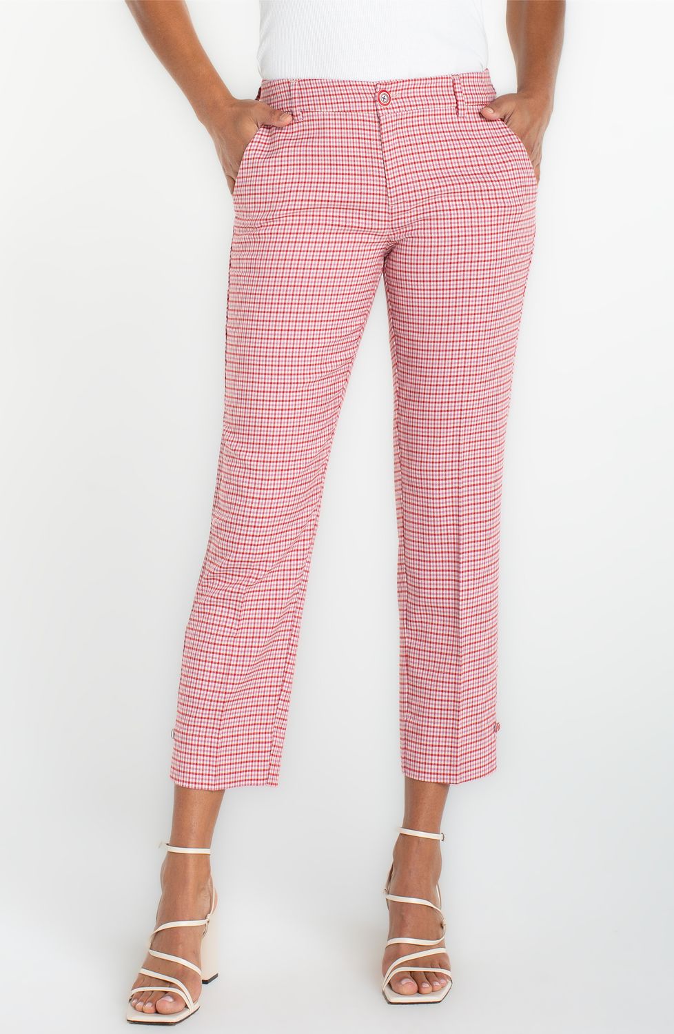 Kelsey Plaid Crop Pant